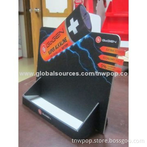 Counter display, recyclable and stable/eye-catching/eco-friendly/shining printing, easy to assemble